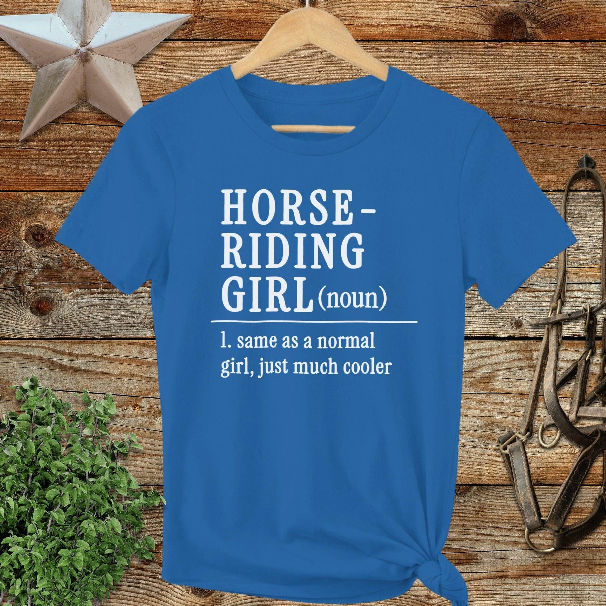 Horse Riding Girl Ladies Tee