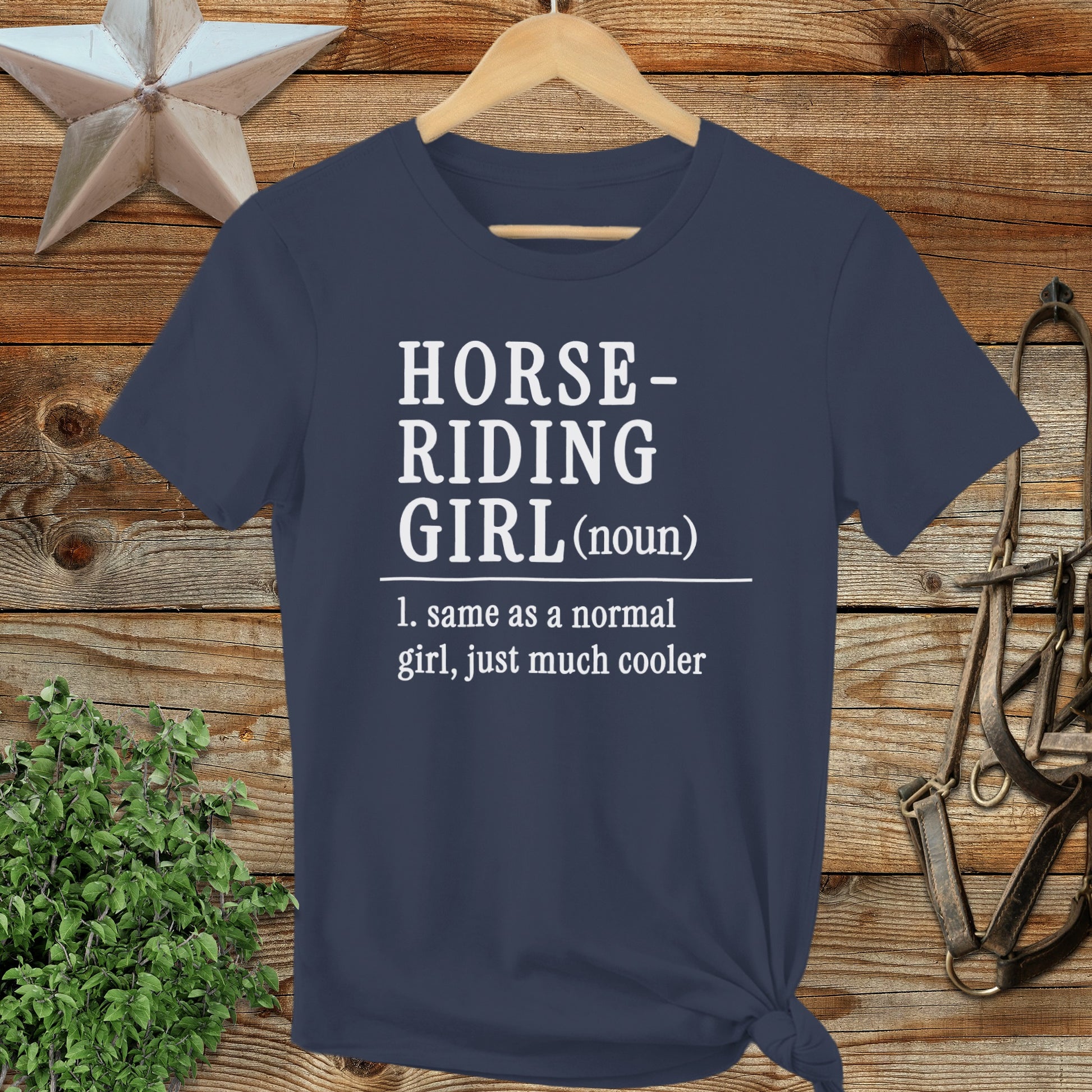 Horse Riding Girl Ladies Tee