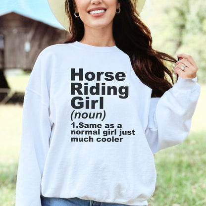 Horse Riding Girl Long Sleeve Tee