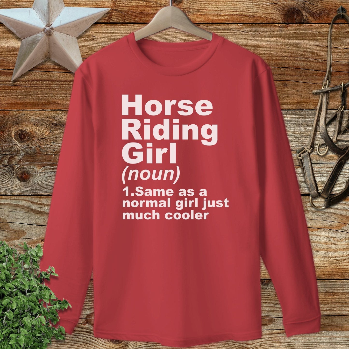 Horse Riding Girl Long Sleeve Tee