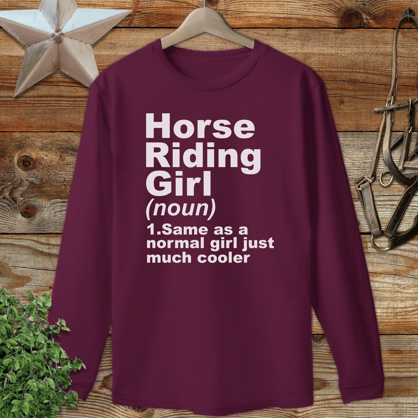 Horse Riding Girl Long Sleeve Tee
