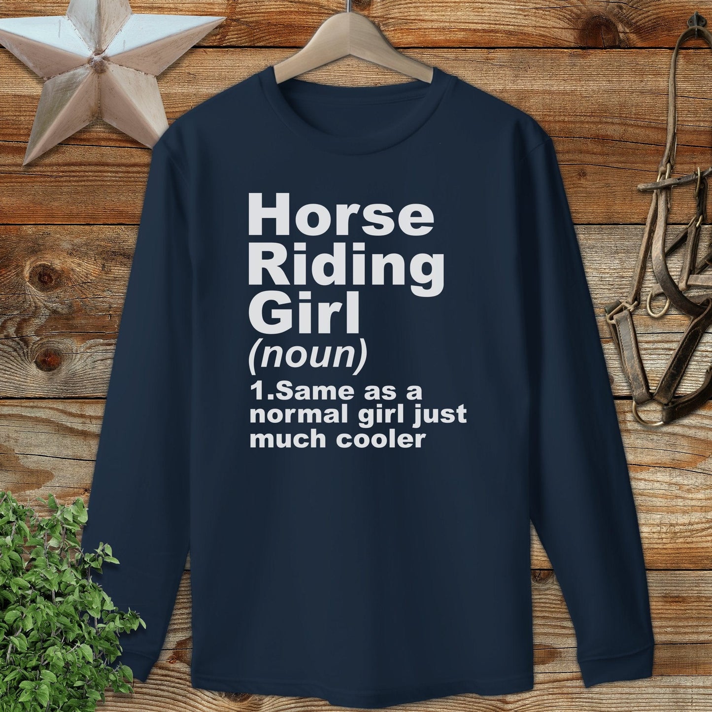 Horse Riding Girl Long Sleeve Tee