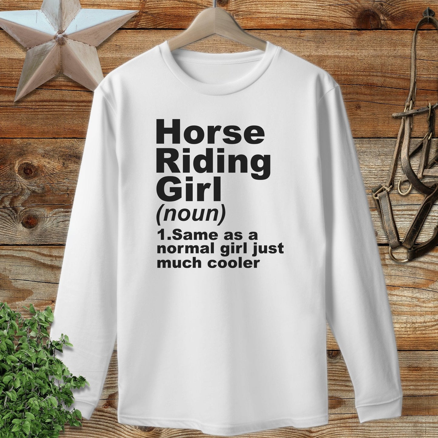 Horse Riding Girl Long Sleeve Tee