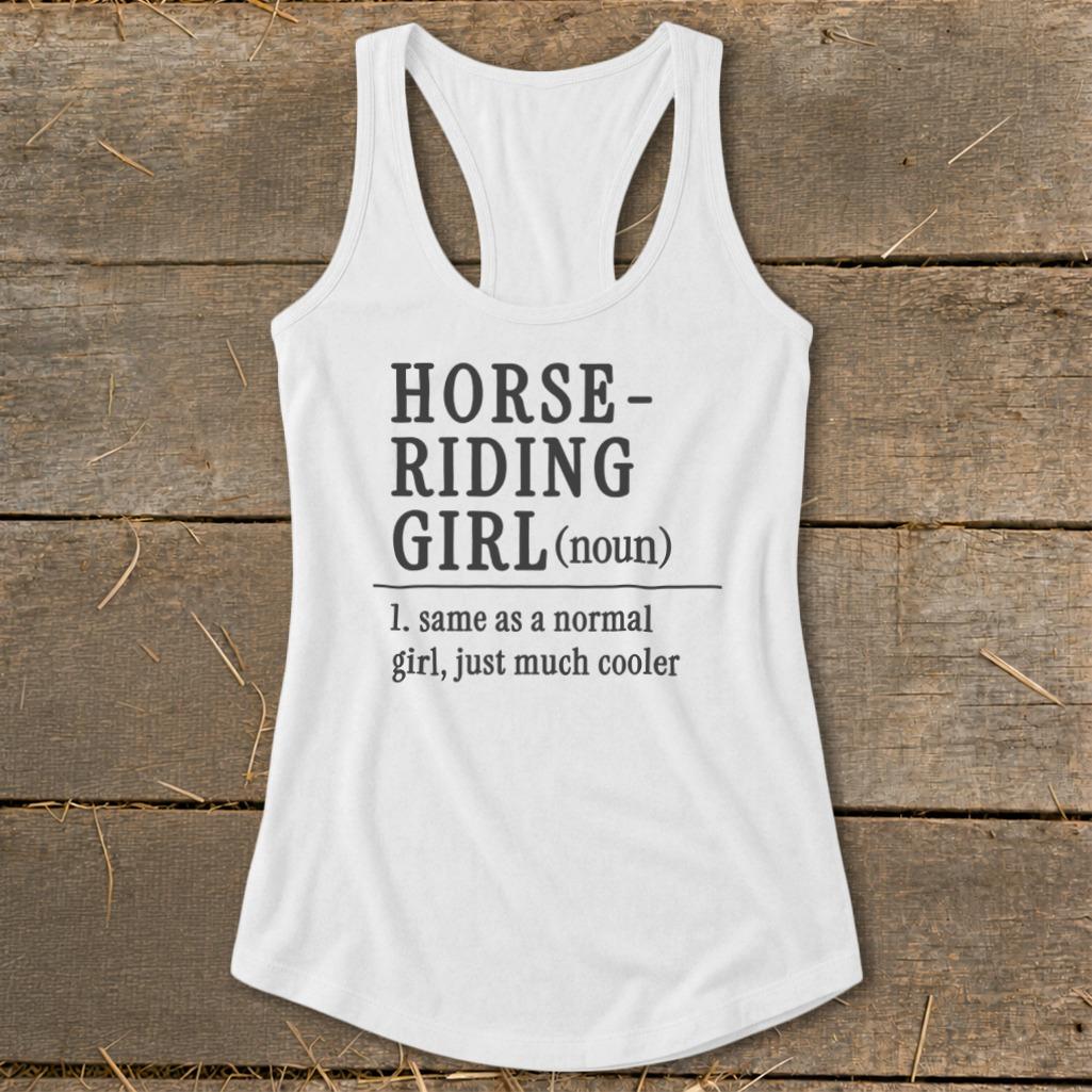 Horse Riding Girl Racerback Tank