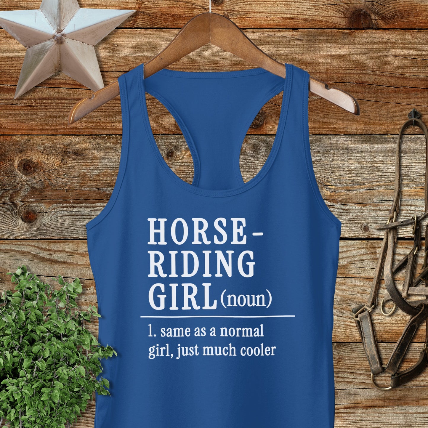 Horse Riding Girl Racerback Tank