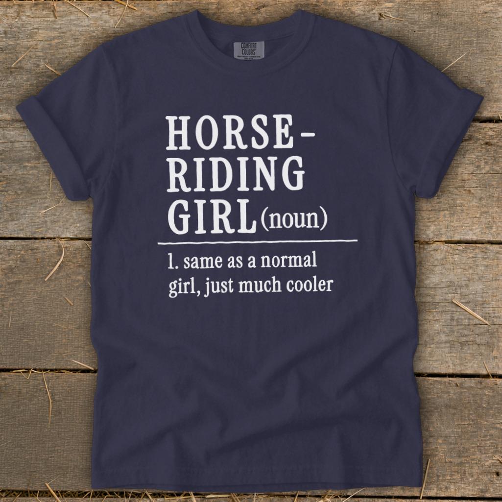 Horse Riding Girl Signature Tee