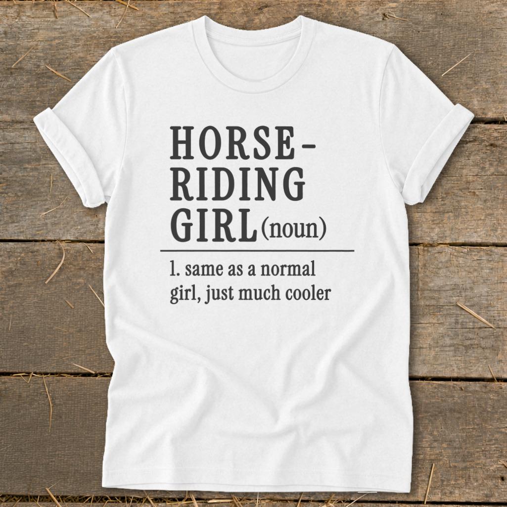 Horse Riding Girl Softstyle Tee