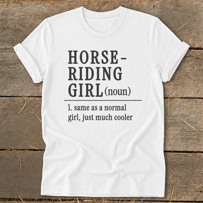 Horse Riding Girl Softstyle Tee