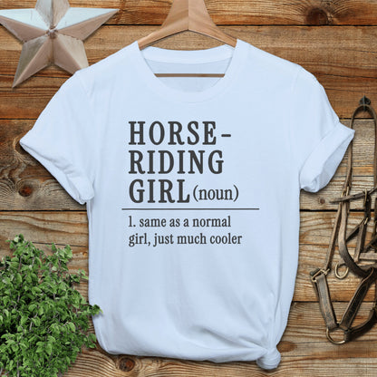 Horse Riding Girl Softstyle Tee