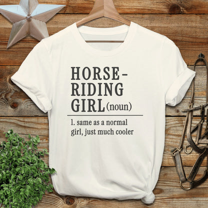 Horse Riding Girl Softstyle Tee