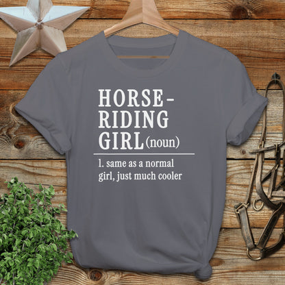 Horse Riding Girl Softstyle Tee