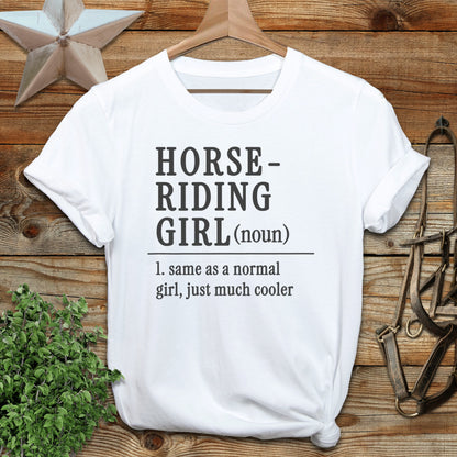 Horse Riding Girl Softstyle Tee