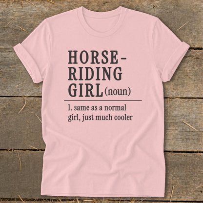 Horse Riding Girl Softstyle Tee
