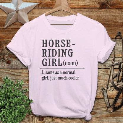 Horse Riding Girl Softstyle Tee