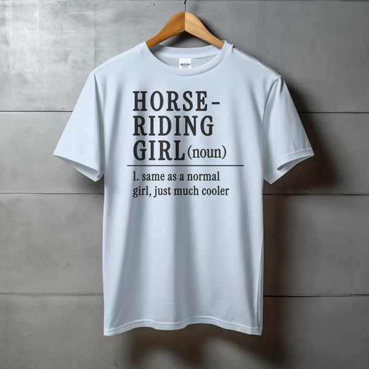 Horse Riding Girl Softstyle Tee