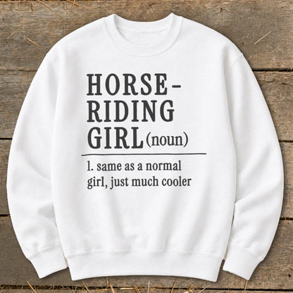 Horse Riding Girl Sweatshirt