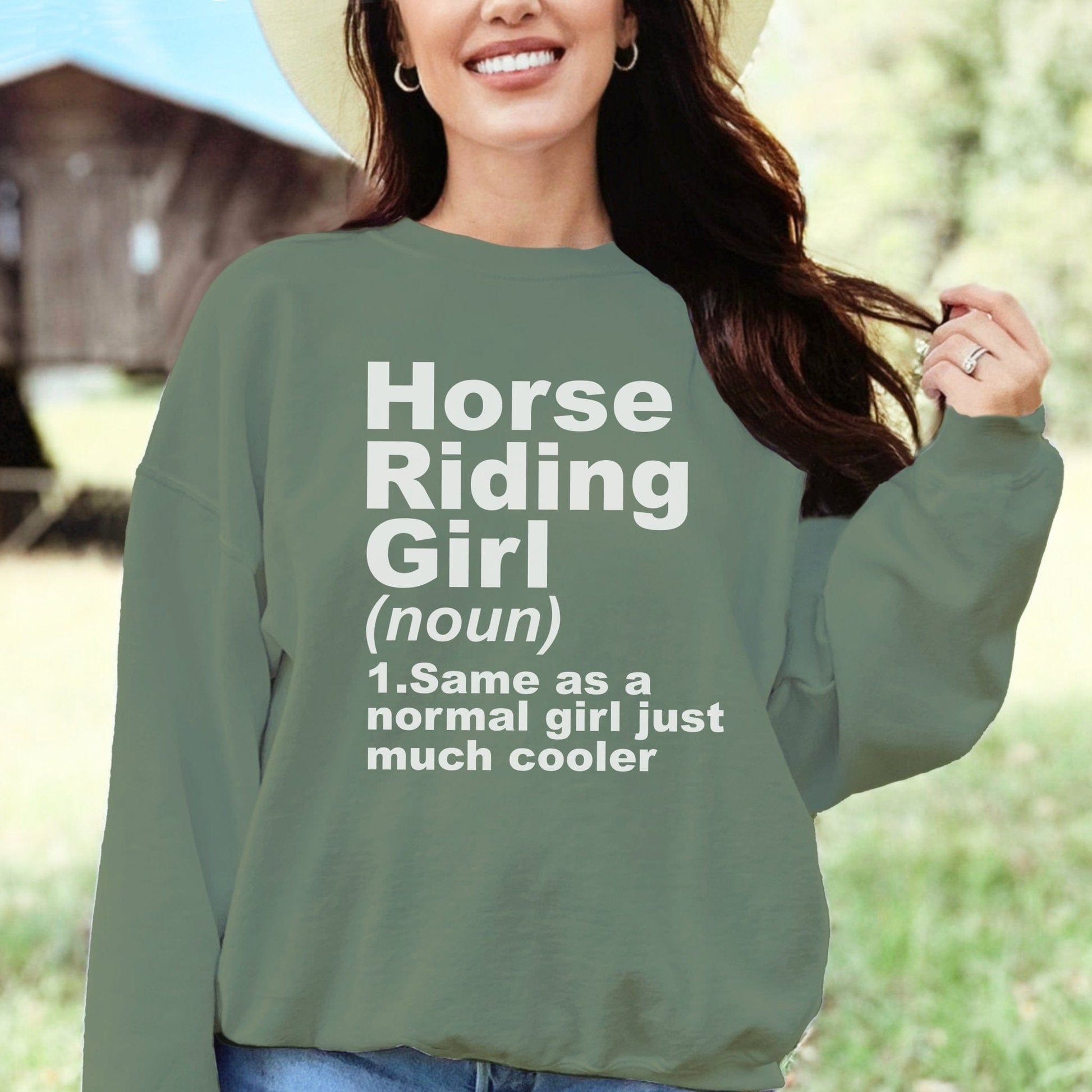 Horse Riding Girl Sweatshirt
