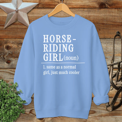 Horse Riding Girl Sweatshirt