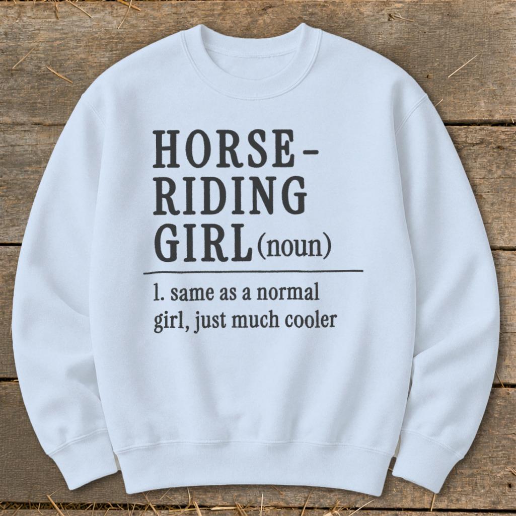 Horse Riding Girl Sweatshirt