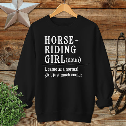 Horse Riding Girl Sweatshirt