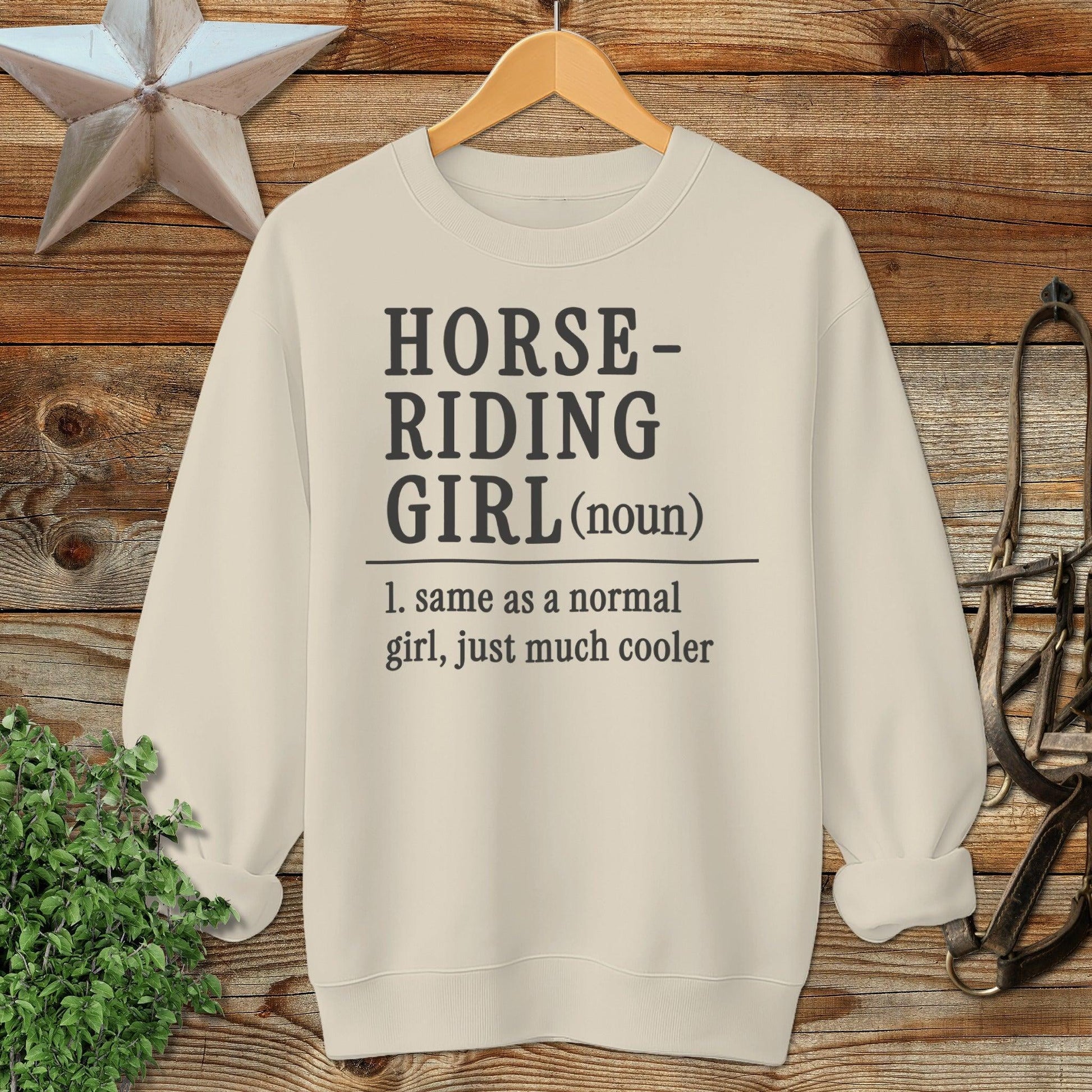 Horse Riding Girl Sweatshirt