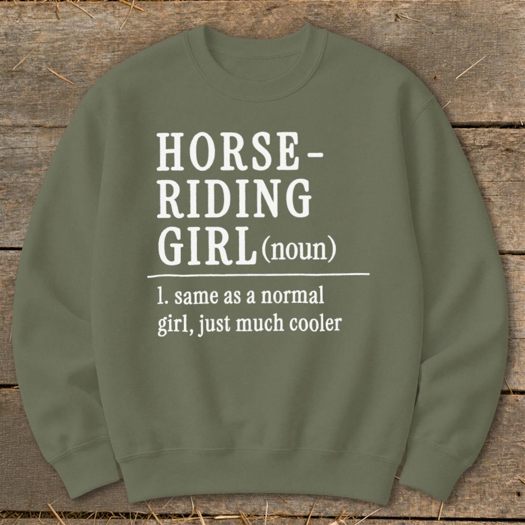 Horse Riding Girl Sweatshirt
