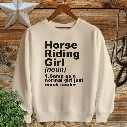 Horse Riding Girl Sweatshirt
