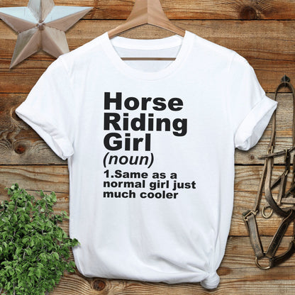 Horse Riding Girl T-shirt