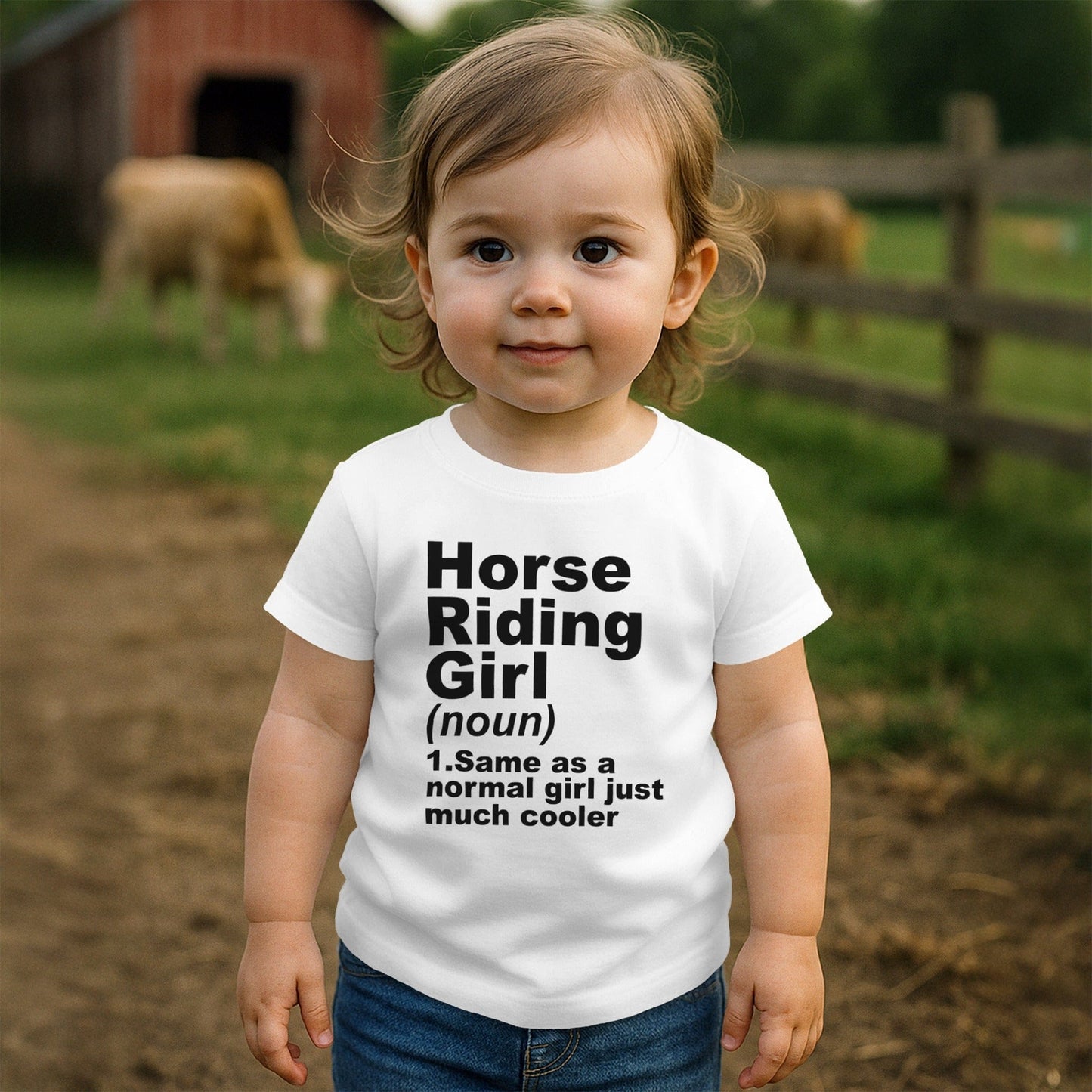 Horse Riding Girl T-shirt (Toddler)