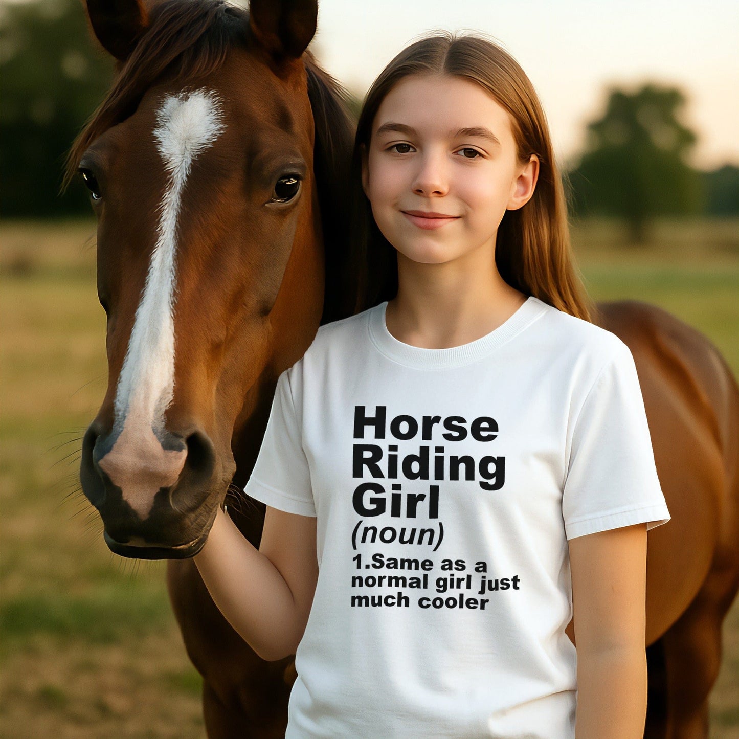 Horse Riding Girl T-shirt (Youth)