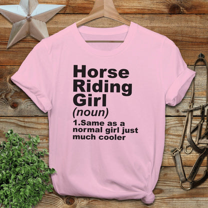 Horse Riding Girl T-shirt