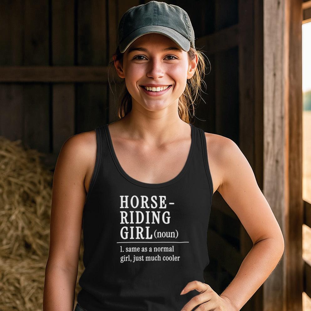 Horse Riding Girl Tank Top