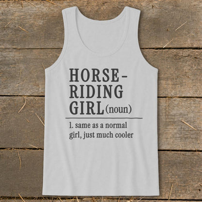Horse Riding Girl Tank Top