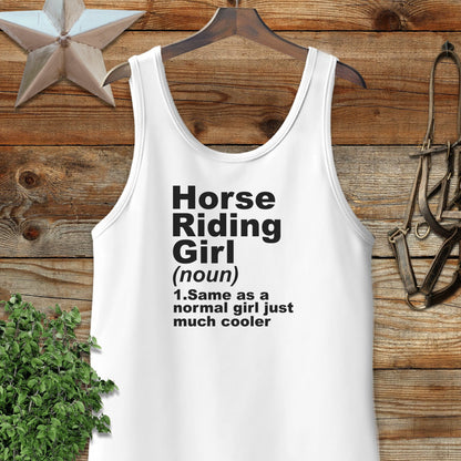 Horse Riding Girl Tank Top