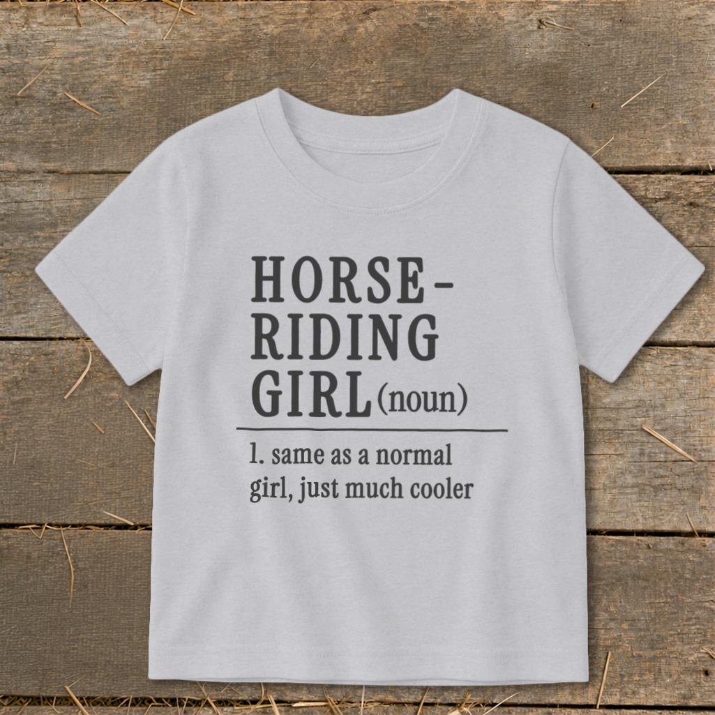 Horse Riding Girl Toddler Tee