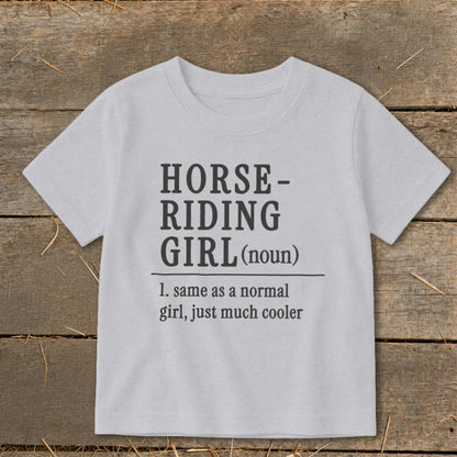 Horse Riding Girl Toddler Tee