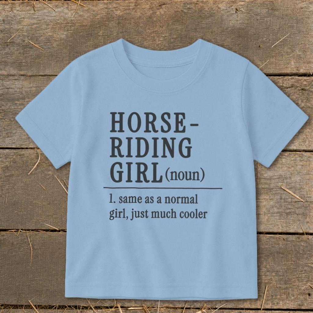 Horse Riding Girl Toddler Tee