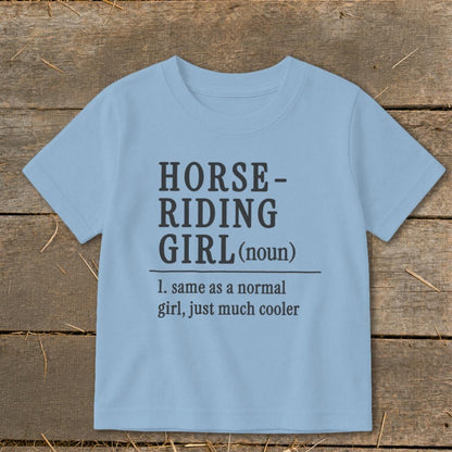 Horse Riding Girl Toddler Tee