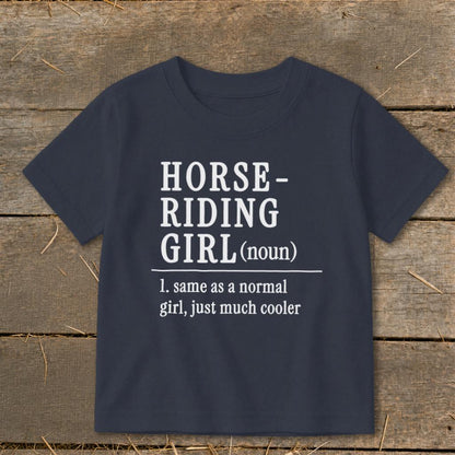 Horse Riding Girl Toddler Tee