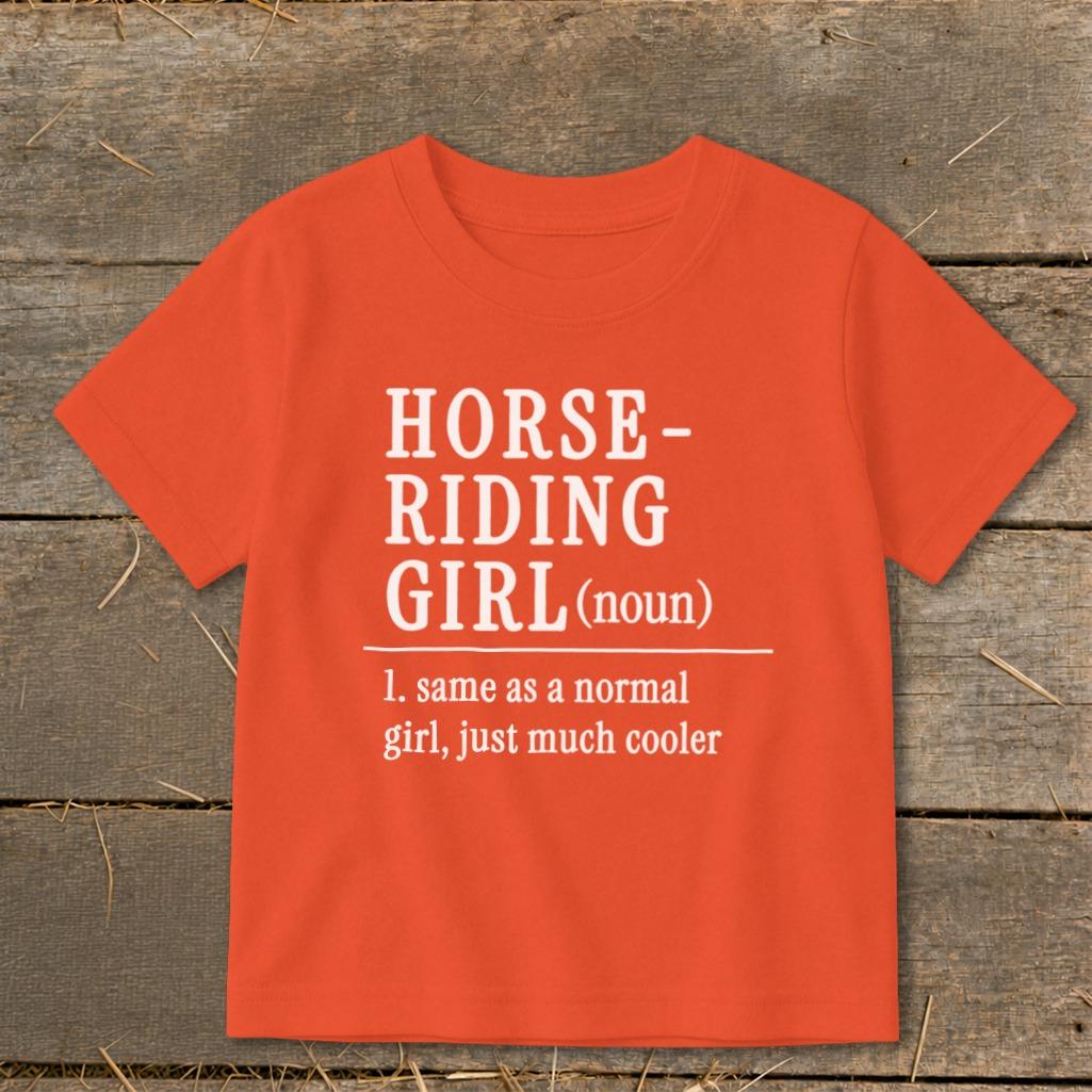 Horse Riding Girl Toddler Tee