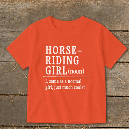 Horse Riding Girl Toddler Tee