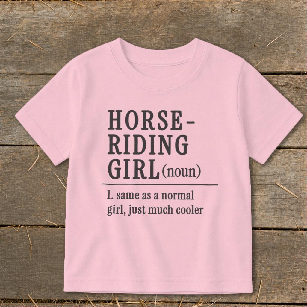 Horse Riding Girl Toddler Tee