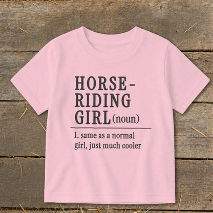 Horse Riding Girl Toddler Tee