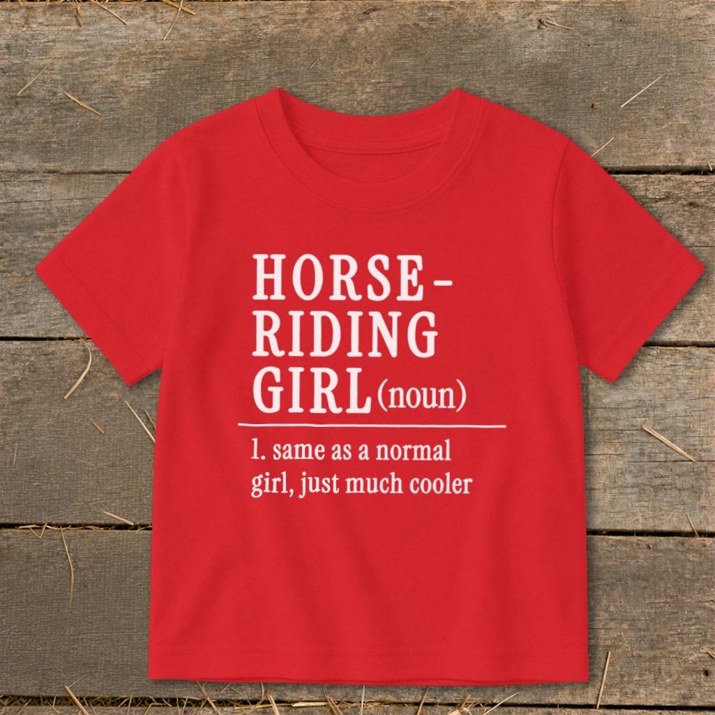 Horse Riding Girl Toddler Tee
