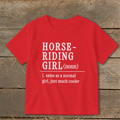 Horse Riding Girl Toddler Tee