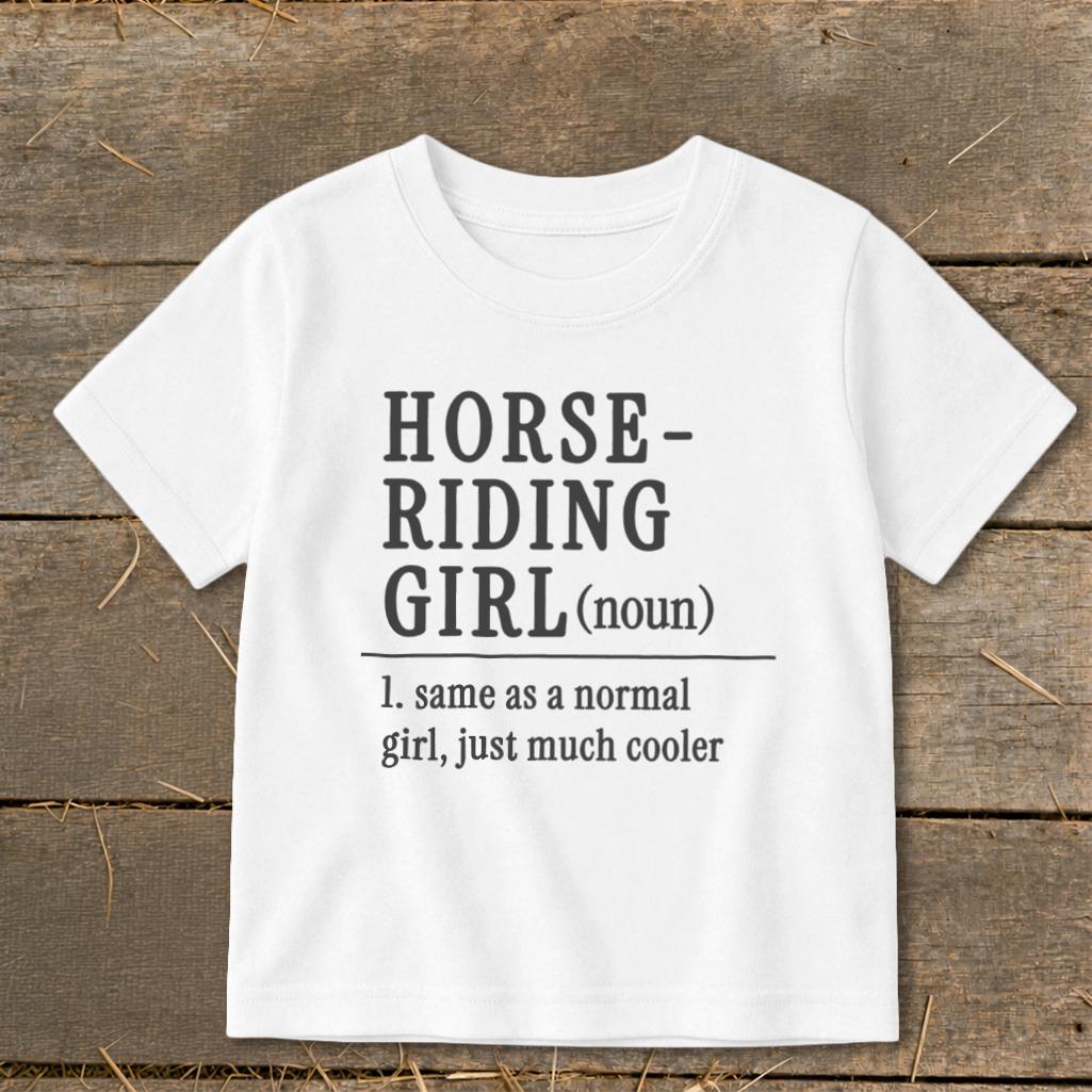 Horse Riding Girl Toddler Tee