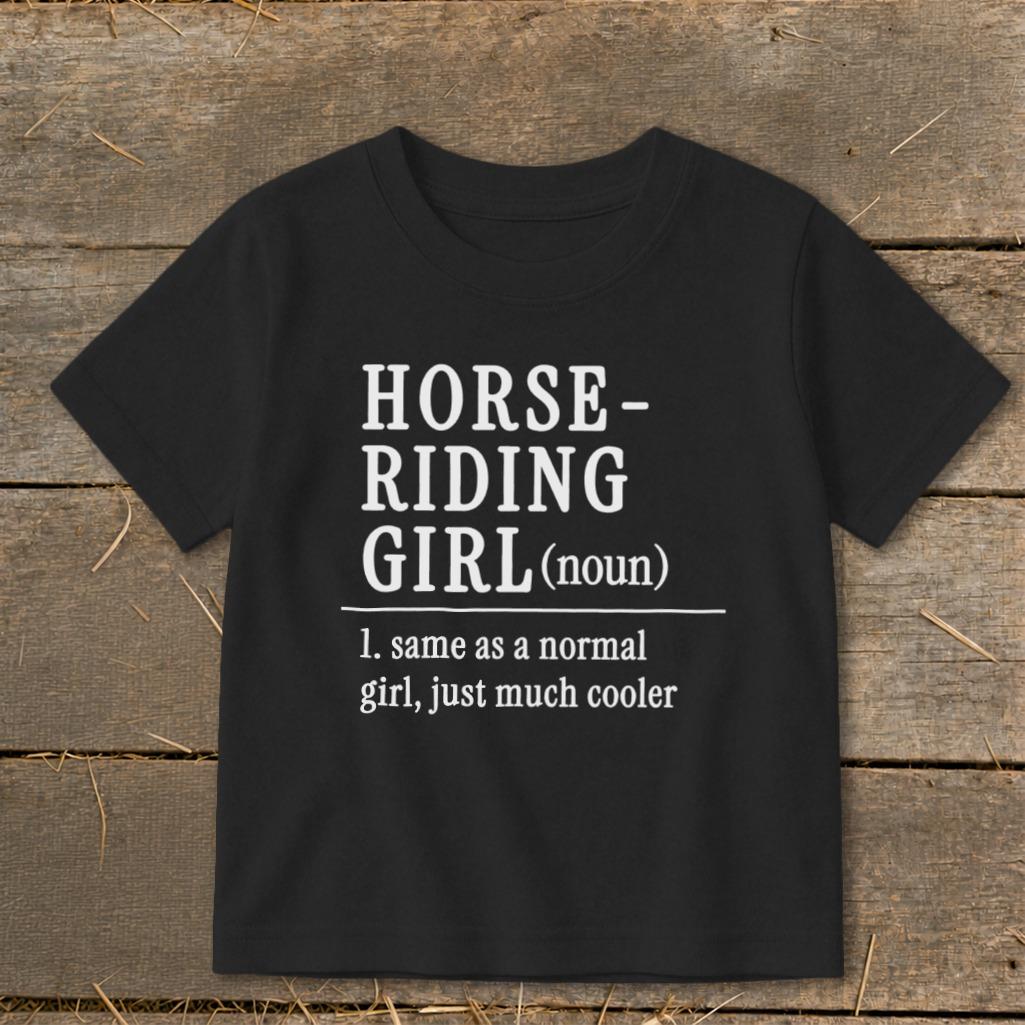 Horse Riding Girl Toddler Tee