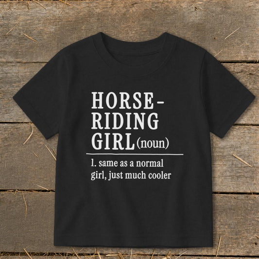 Horse Riding Girl Toddler Tee