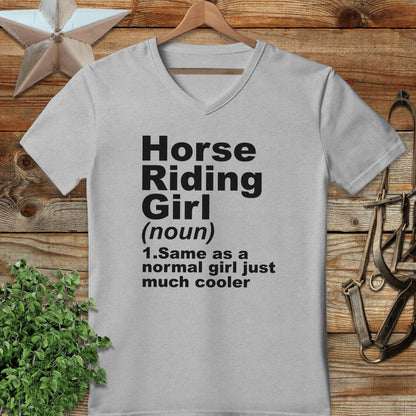 Horse Riding Girl V-neck