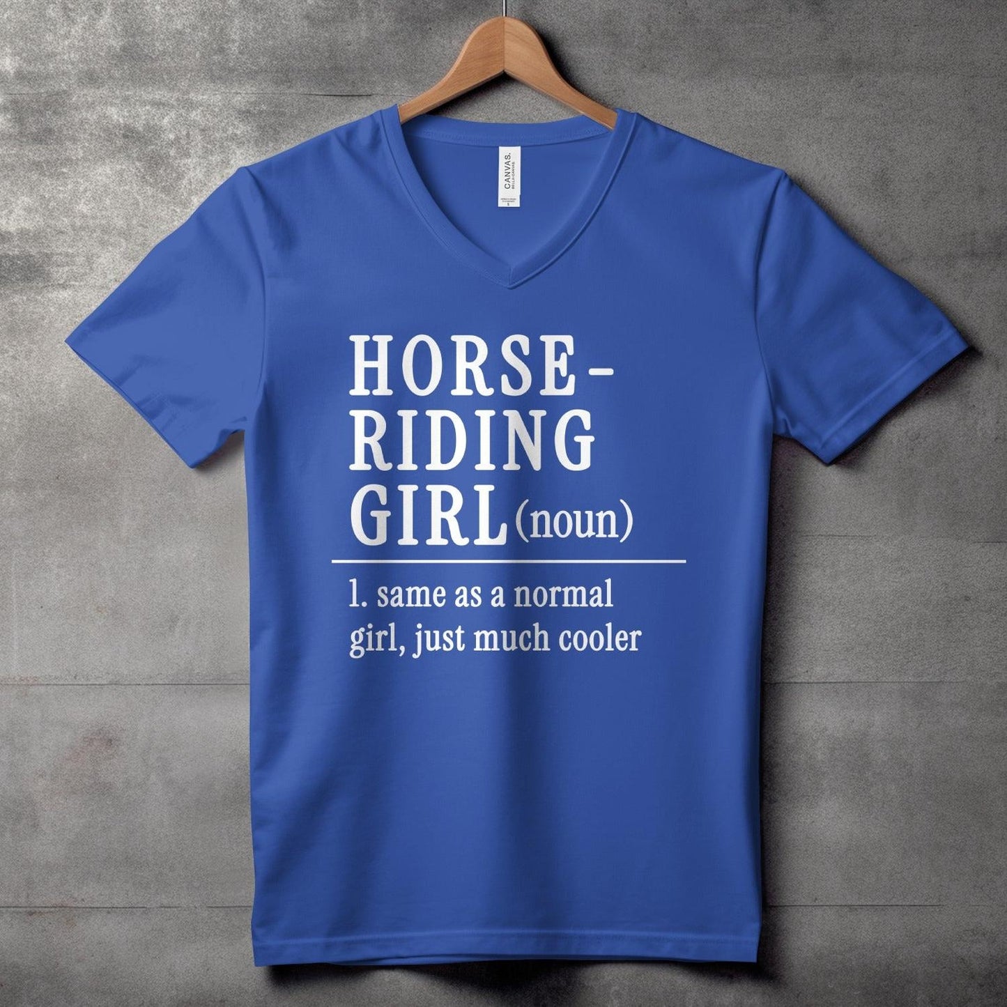 Horse Riding Girl V-neck